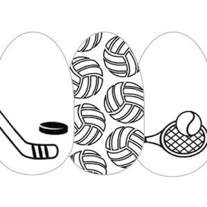 Color Street GAME ON Clear Overlay Volleyball Hockey Tennis Sports